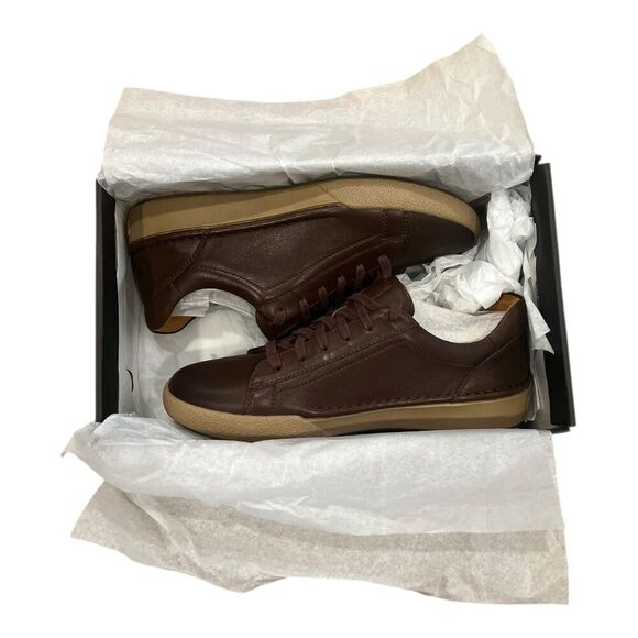 Josef Seibel Tabak Brown Leather Claire01 Sneakers 37 - Picture 1 of 7